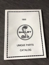 1968 Ford Mustang Shelby Cobra Unique Parts Catalog Brochure 68
