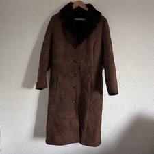 Vintage Sheepskin Coat Dark