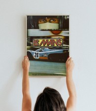 Le Mans 1971 Movie Poster Print Wall Art Vintage 70s McQueen Car Racing Film