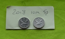 1x 2018 5p ISLE OF MAN Manx coin - Bird - Fifty Pence *RARE*