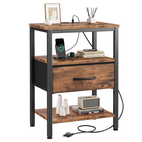 Bedside table with - bedside,