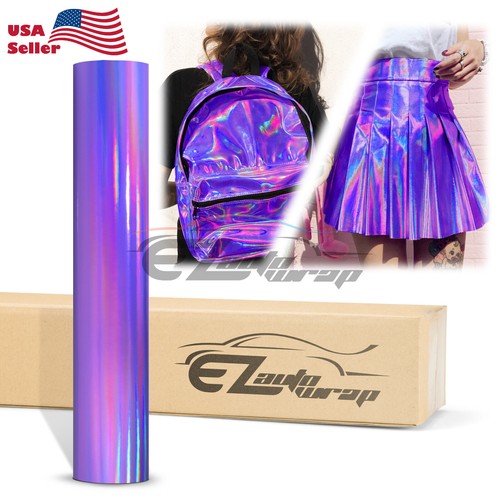 Fabric holographic purple - fabric,