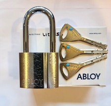 Abloy PL330 Padlock 50mm Shackle Protec - 3 Keys RRP £120 "High Security"