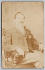 Postcard Business Man Portrait