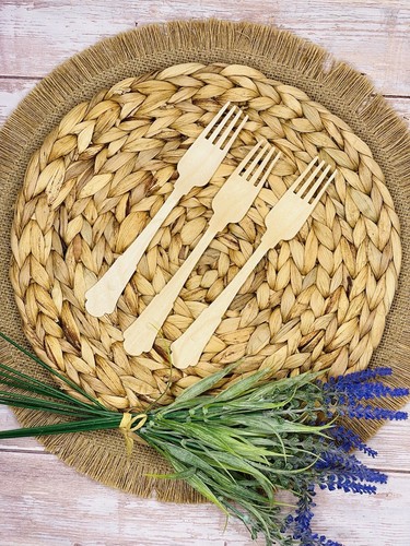 Birch wood vintage forks - birch,