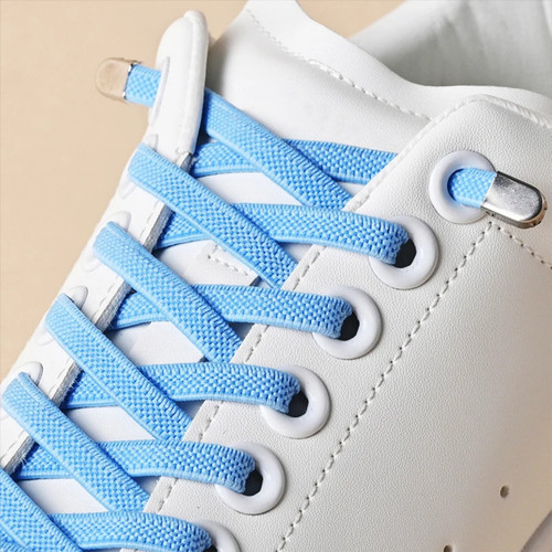Tie elastic shoe laces - no,