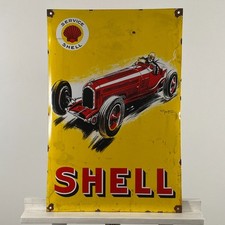 Shell Enamel Sign - 60x40cm