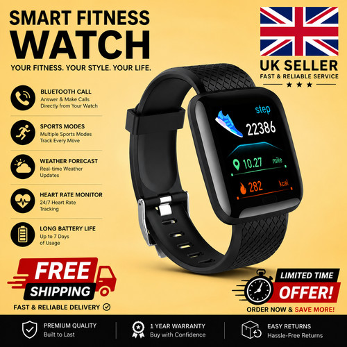 Smart watch fitness tracker - watch,