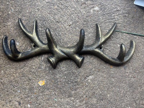 Antler tea towel coat hook - coat,