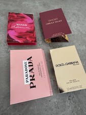 4 X Joblot Perfumes Mango Delirium, Prada Paradoxe, D&G The One Travel Mini New