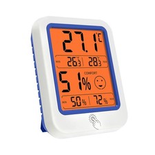 Convenient Freestanding or Wall Mount Max Min Room Thermometer Hygrometer