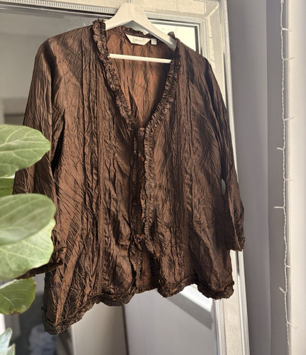 Vintage y2k next - brown, solid