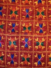 Traditional Phulkari Work Dupatta – Full Size Embroidered 