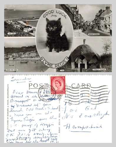 Vintage postcard lyme - postcard,