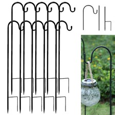 10X Shepherd Crook Hooks Metal