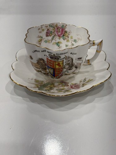 Vintage cup saucer queen - saucer,