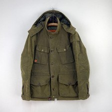 Barbour Latrigg Wax Jacket Mens Small Green Utility Military Hunting Chore Barn