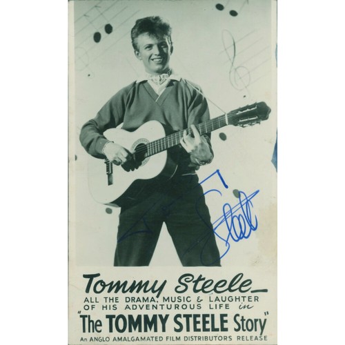 Tommy steele autograph signed - tommy,