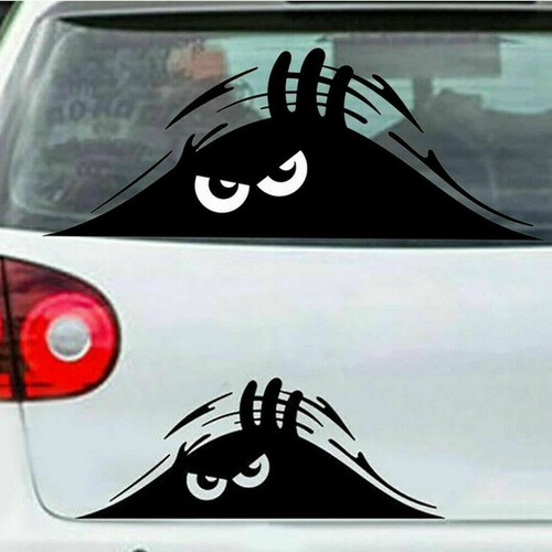 Black car monster peeking - 1x,