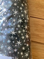 Black Satin Sheen/Silver Stars