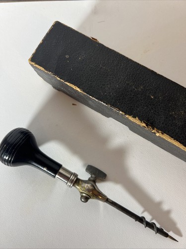 Antique corkscrew champange - corkscrew,