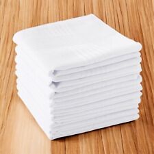 12PCS Mens Large White Square
