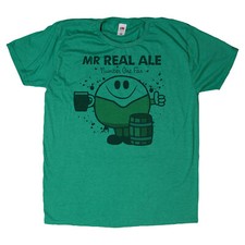 REAL ALE T-SHIRT. GREAT GIFT Present idea for him male BOY