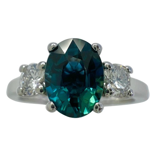 06ct deep blue oval cut - deep,