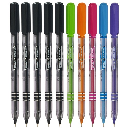 Black blue ballpoint pens - blue,