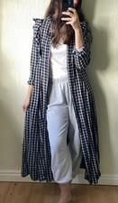 Zara Maxi Dress checked Coat