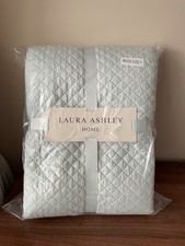 LAURA ASHLEY SAVOY DUCK EGG BEDSPREAD 200 X 200 DOUBLE