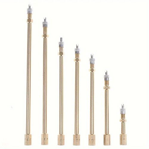 Brass tyre valve - brass, extension