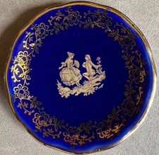 La Reine Limoges Cobalt Blue