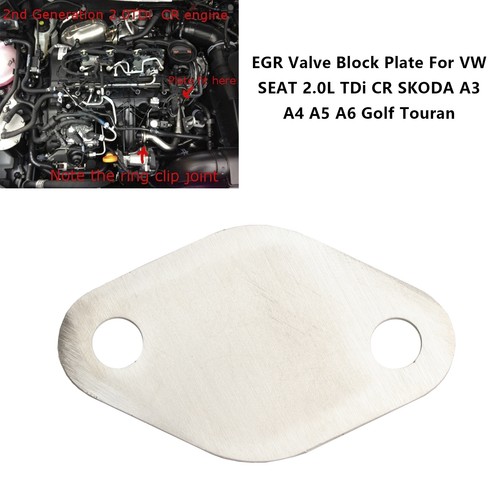 Egr valve deleted plate - egr, for