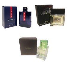 Mens Aftershave Miniature Mini Gift Travel x3 Prada Moschino Paul Smith