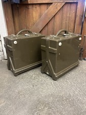 Vintage Military Hard Cases Army Surplus Props X2
