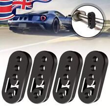 4pcs Universal Black Rubber Exhaust Hanger Mount Brackets Long Heavy Duty Hanger