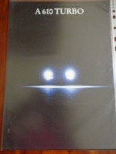 Renault A610 Turbo range brochure May 1992