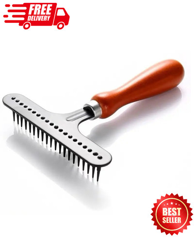 Wood carpet groomer - carpet,