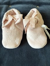 Harrods Soft Pink Hat and Booties Gift Set Baby Girl