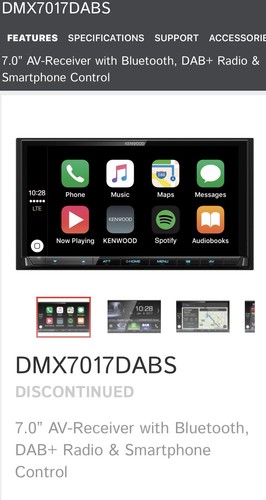 Kenwood dmx7017dabs carplay - kenwood,