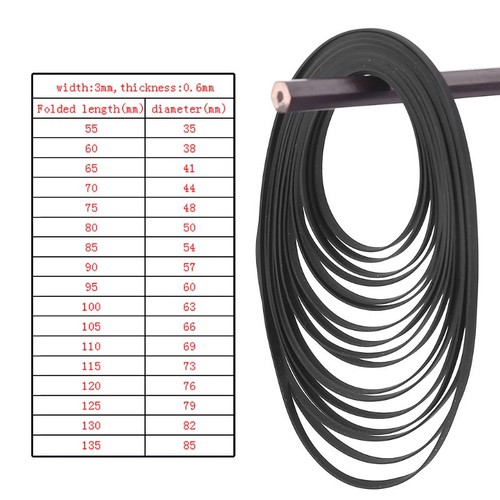 3mm wide flat drive - wide, belt