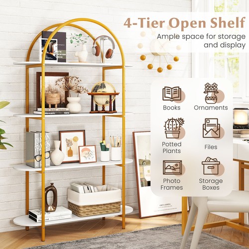 Tier modern open bookcase - modern,