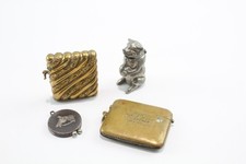 Vesta Cases Antique Vintage Inc Novelty Pig 1903 Dated Brass Cigar Cutter 