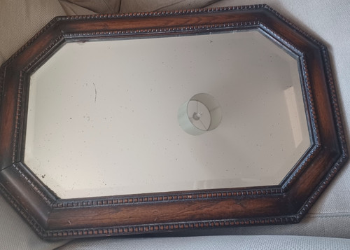 Vintage octagonal wooden - octagonal,