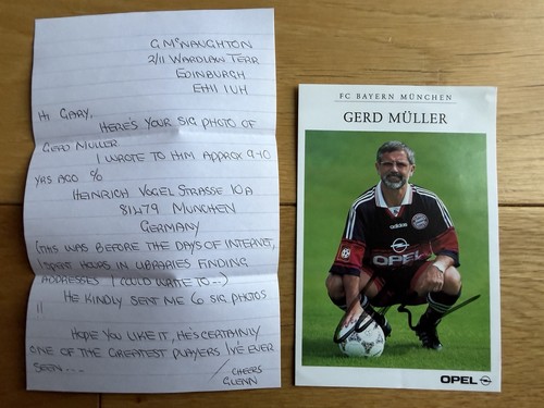 Gerd muller signed bayern - gerd,