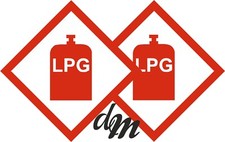 LPG Warning Self Adhesive