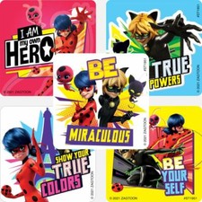Miraculous Stickers x 5 -