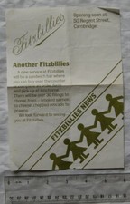 Vintage flyer: Sandwich bar opening at Fitzbillies, Cambridge