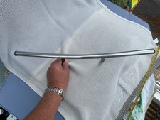 CLASSIC MGB / GT CAR BADGE BAR 21 INCH CURVED CHROME for Rubber Bumper  Model 